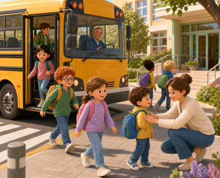 Rozkład jazdy autobusów - rok szkolny 2026/2027